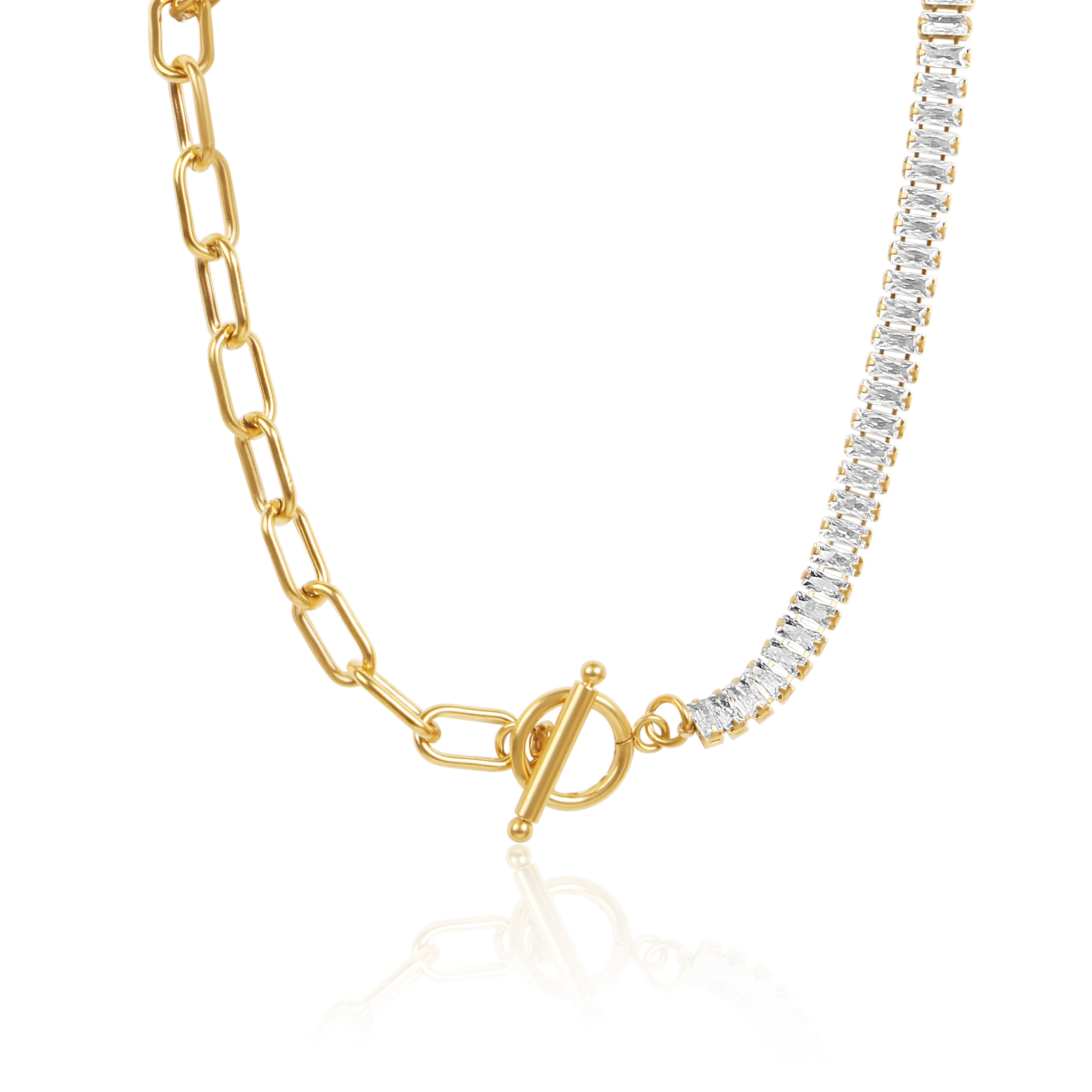 Колиe Златен синтез/Golden Fusion Necklace