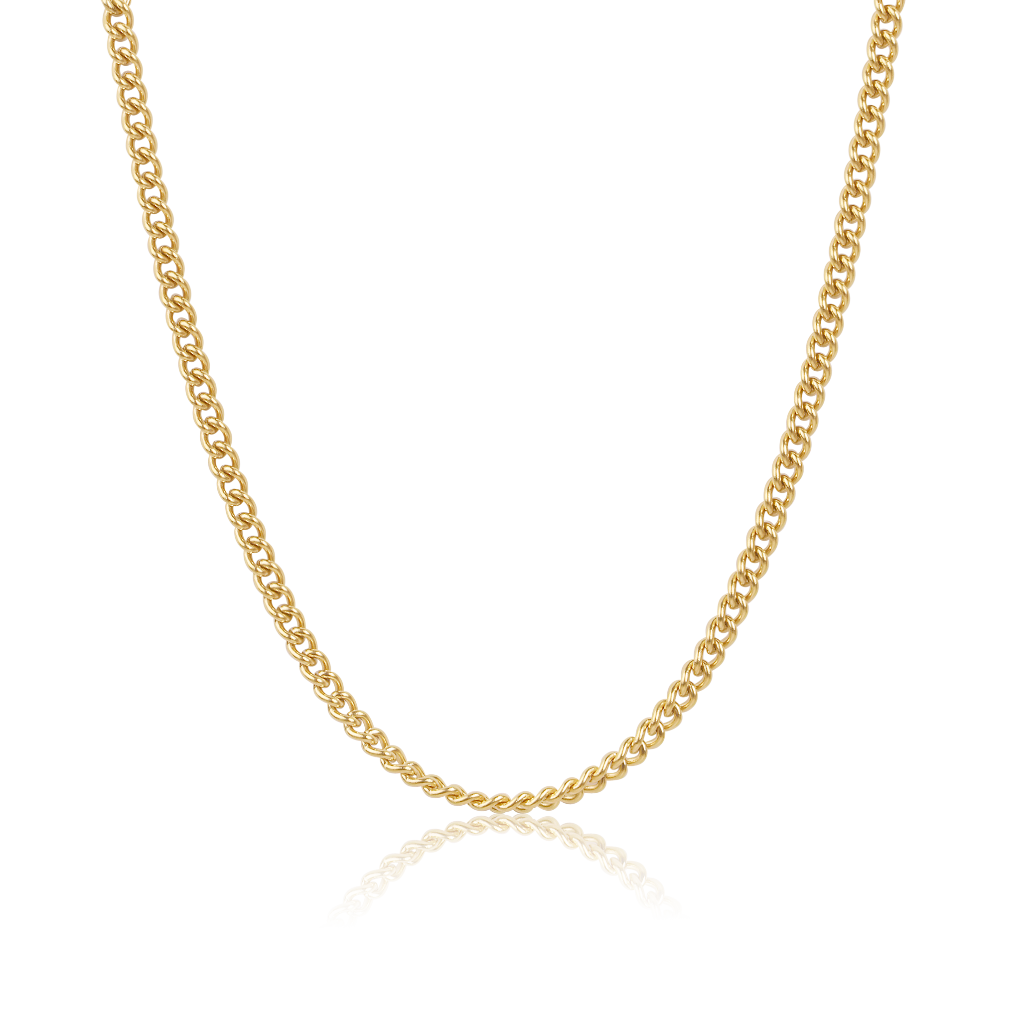 Глидерна верижка с кръгла закопчалка/Curb chain with round clasp