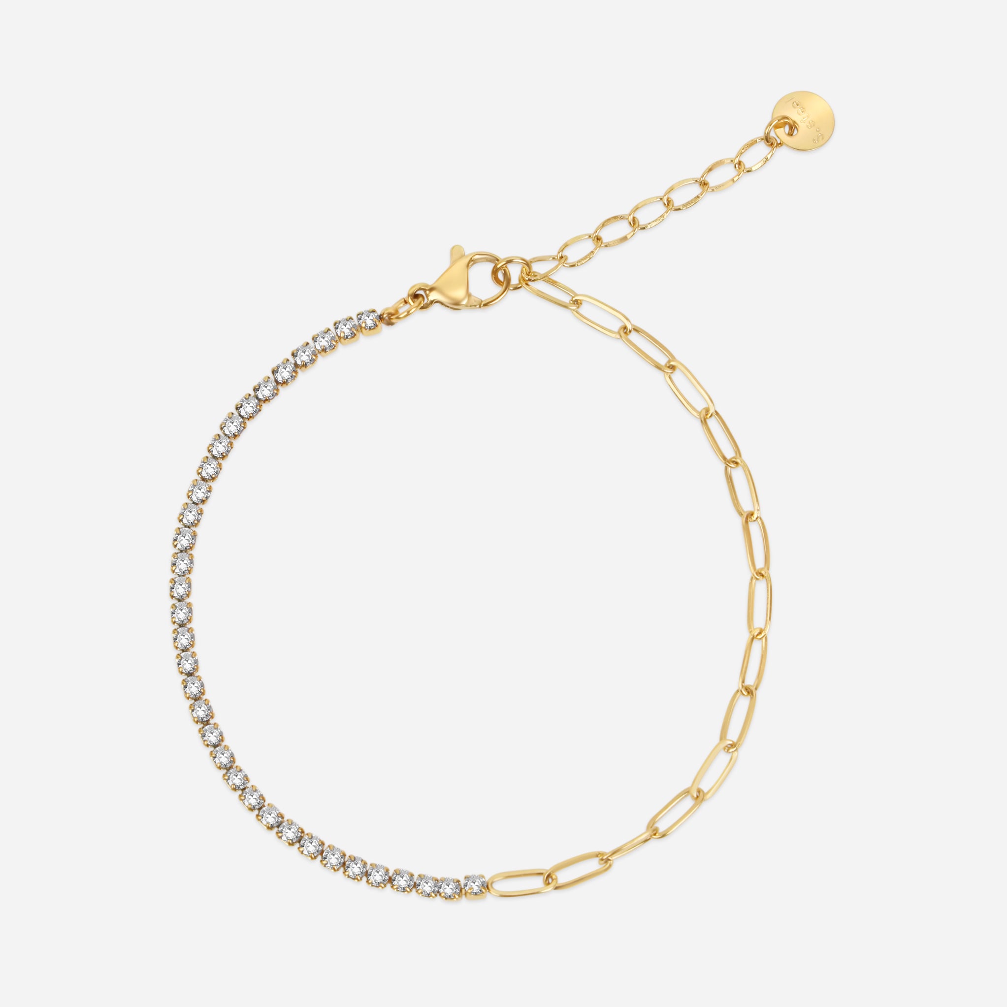 Тенис синджир Petit с бяла верига