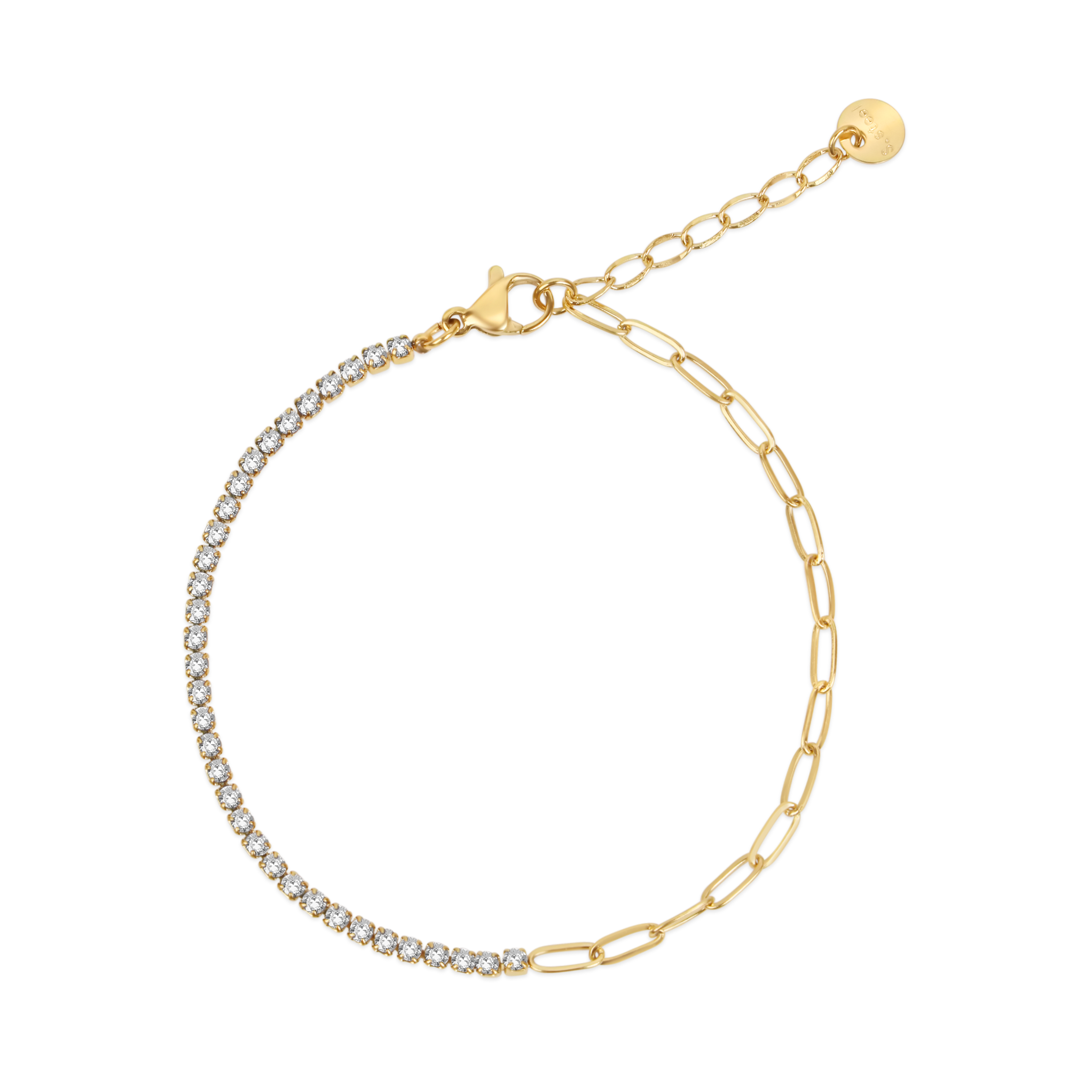 Тенис синджир Petit с бяла верига