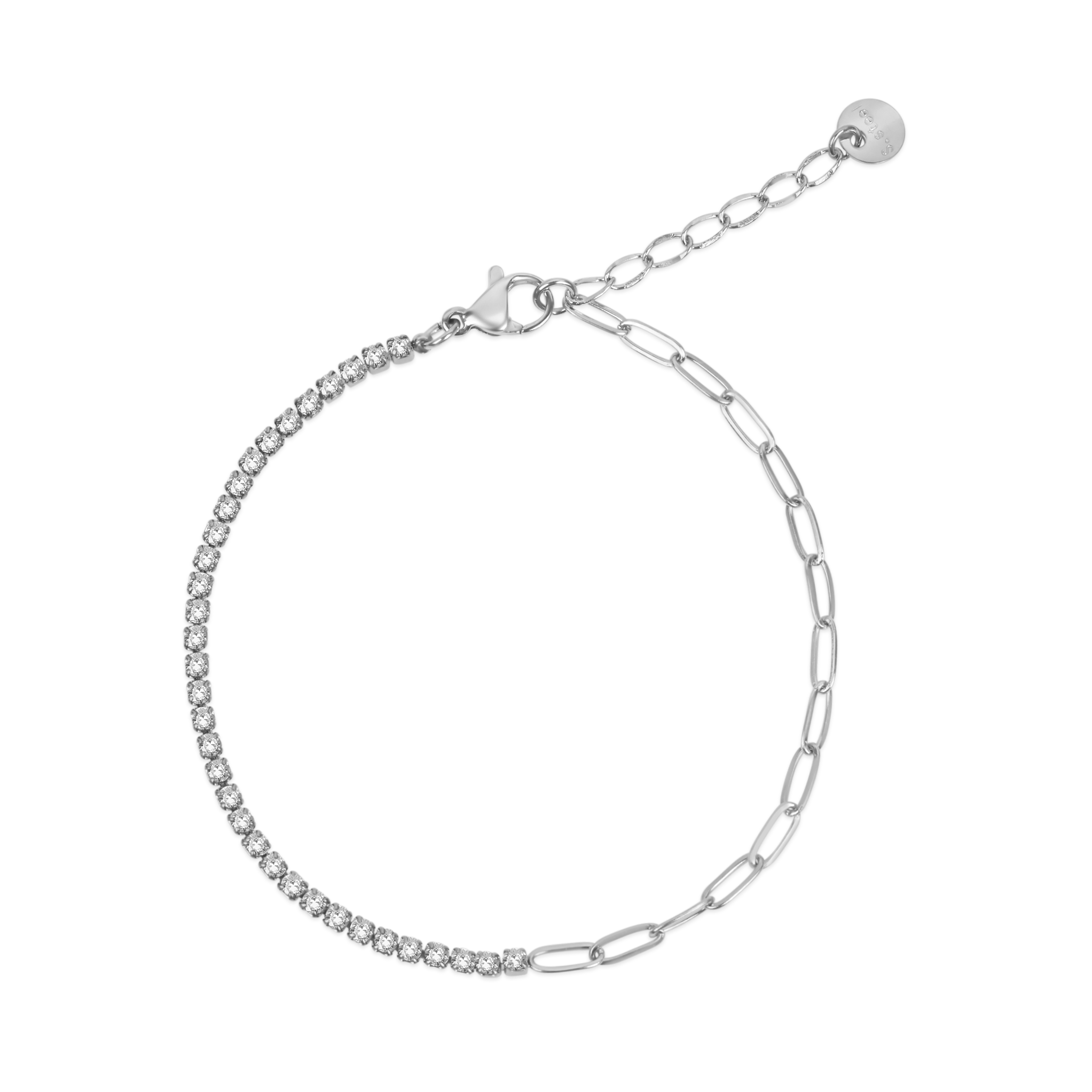 Тенис синджир Petit с бяла верига