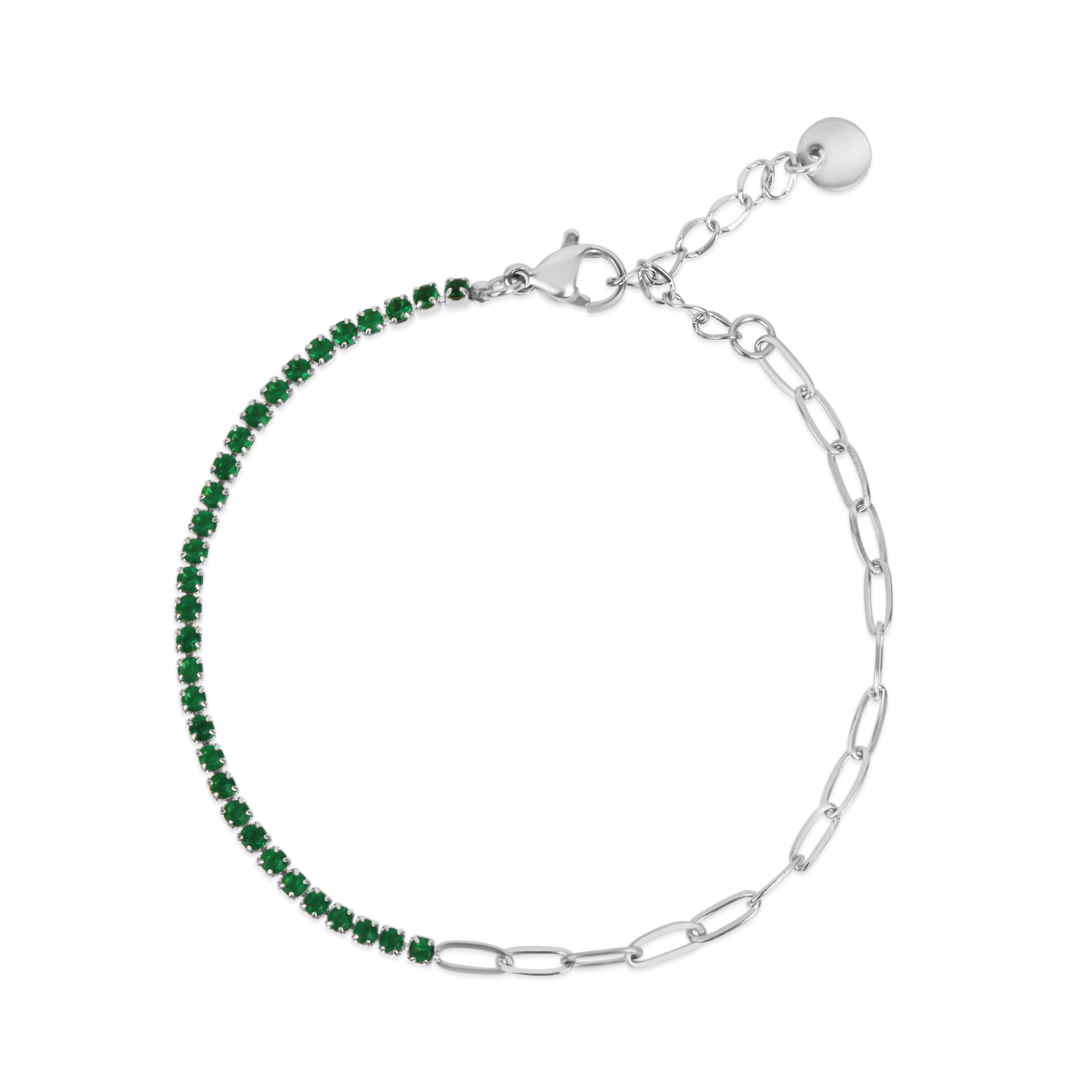 Верижка за тенис Petit със зелена верига