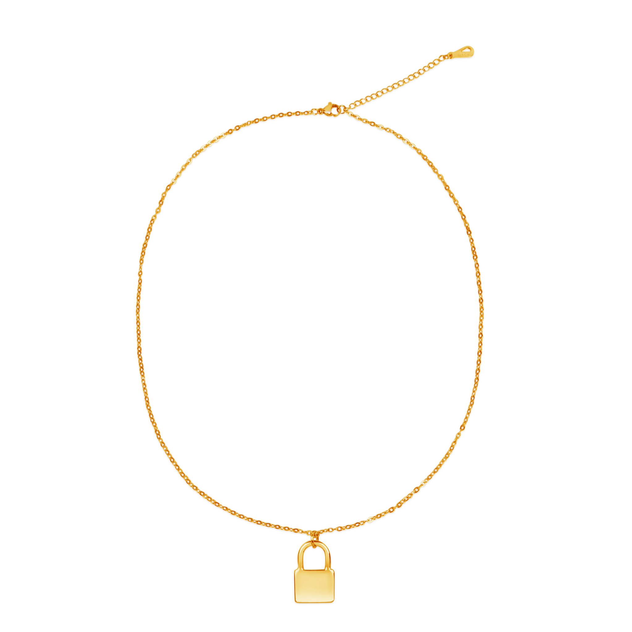 Kette mit Gravurschloss