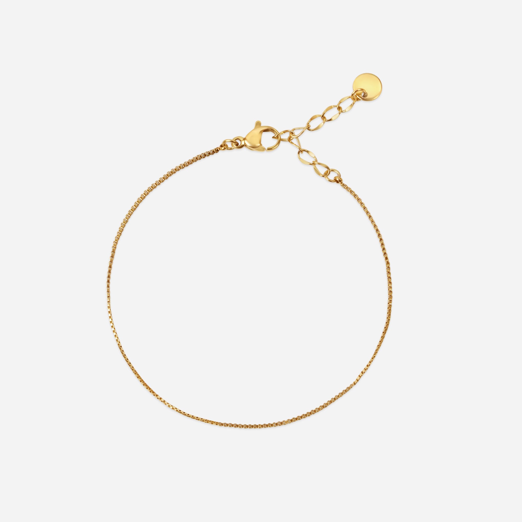 Венецианска плетка фина гривна / Box-Chain-Armband-Dünn