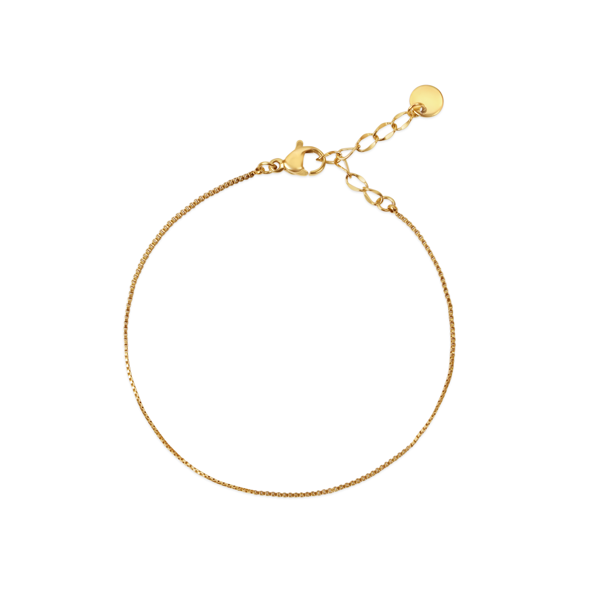 Венецианска плетка фина гривна / Box-Chain-Armband-Dünn