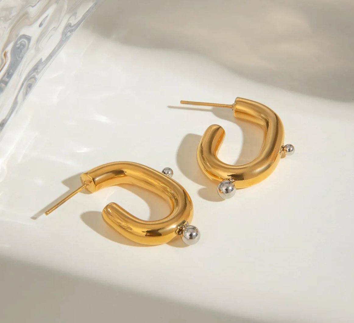 Bicolor Riley Creolen - Clout Vienna#