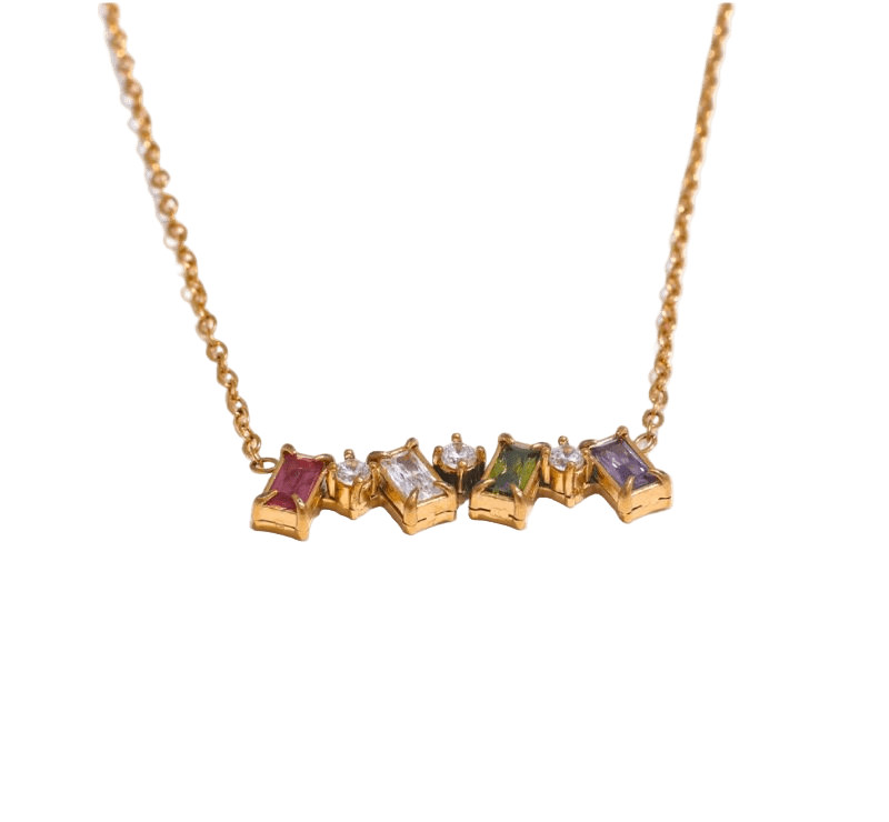 Bunte Baguette kette - Clout Vienna