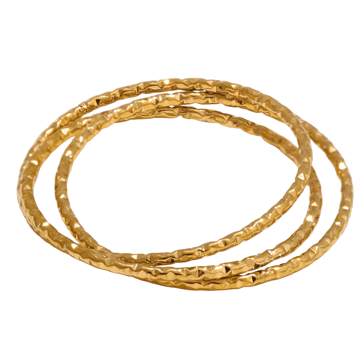 Golden Harmony Ring Set - Clout Vienna