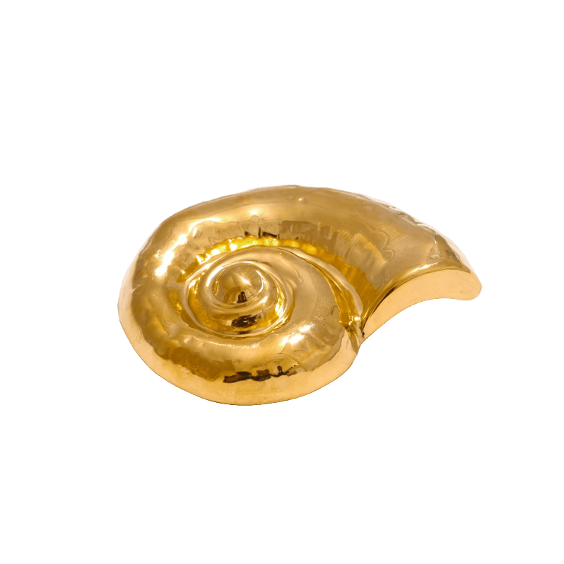 Golden Shell Brooch - Clout Vienna