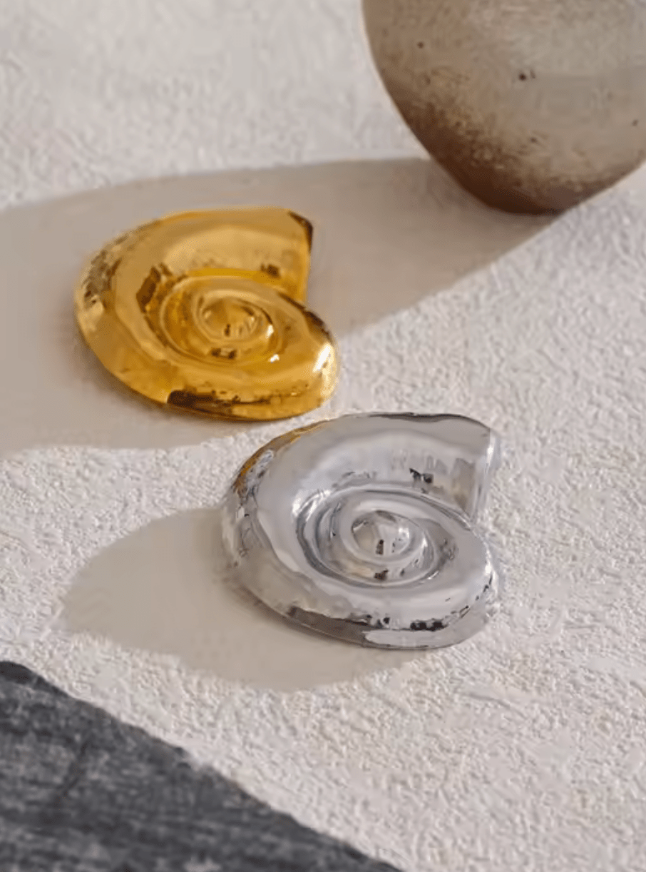 Golden Shell Brooch - Clout Vienna