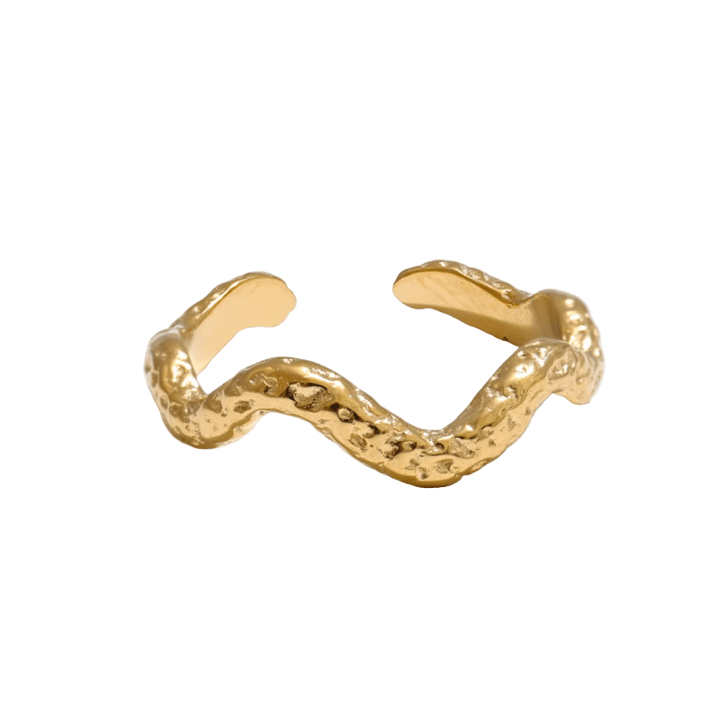 Golden Wave Ring - Clout Vienna
