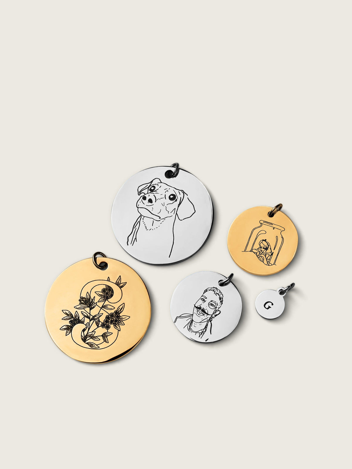 Gravur Charm Square - Clout Vienna#