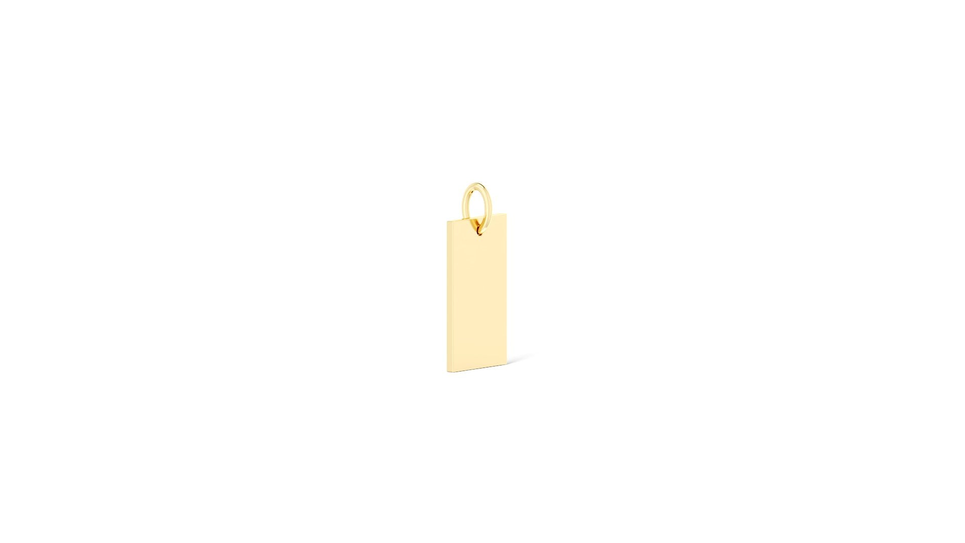 Gravur Charm Vertikal Bar schmal - Clout Vienna#
