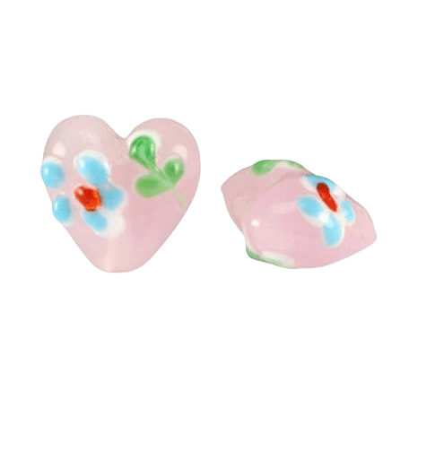 Handbemaltes Glasherz mit Muster - Clout Vienna