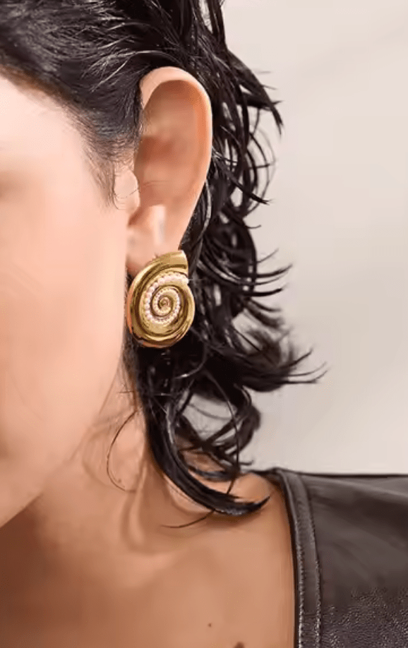 Muschel Statement Ohrringe - Clout Vienna