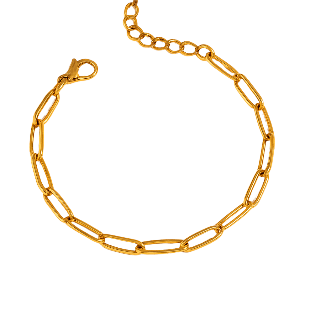 Paperclip Charm Bracelet Big - Clout Vienna#