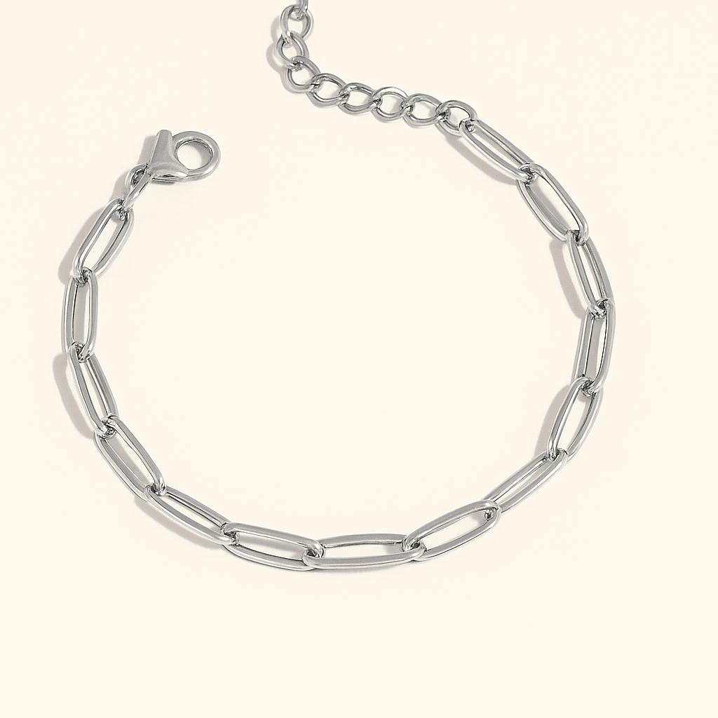 Paperclip Charm Bracelet Big - Clout Vienna#