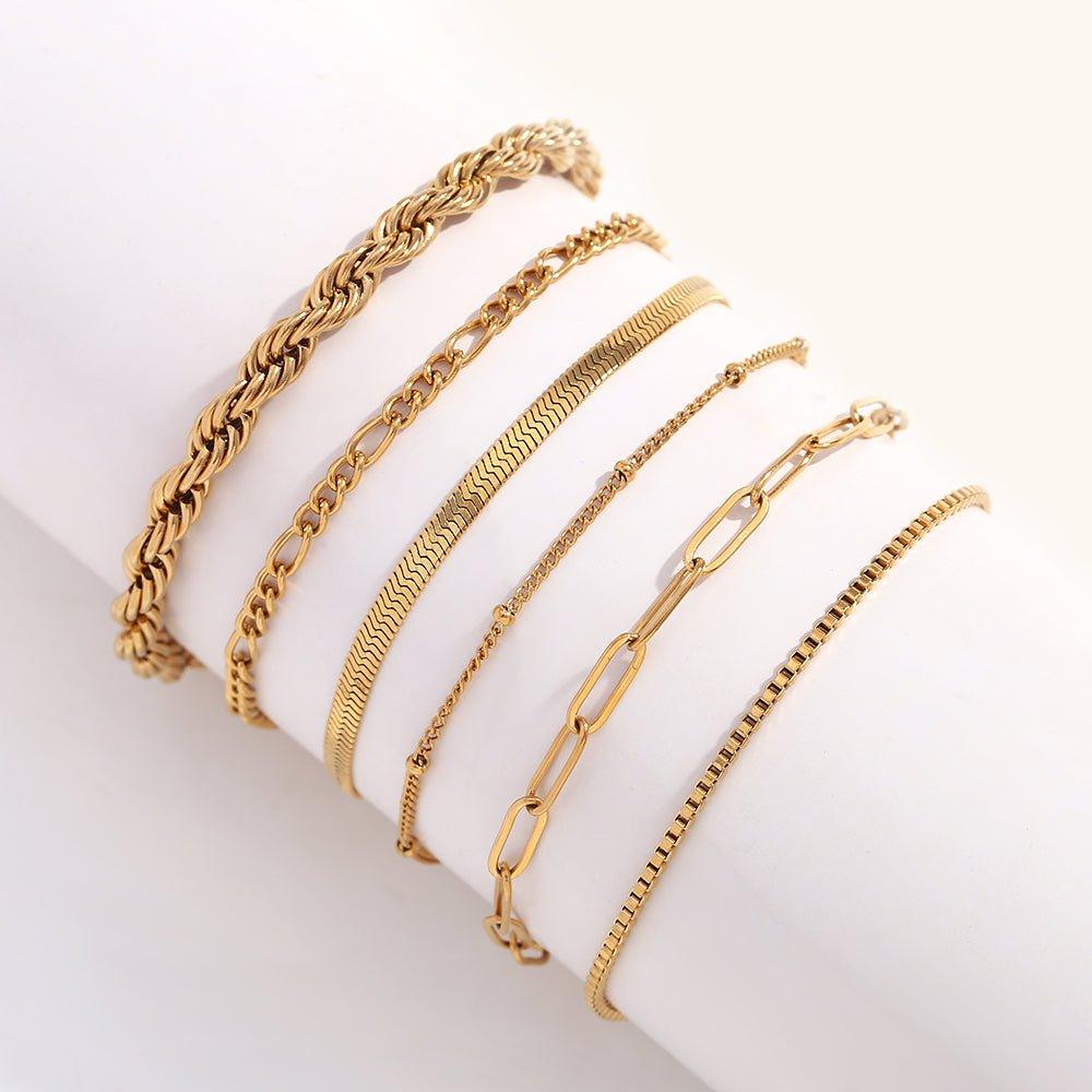 Paperclip Charm Bracelet Big - Clout Vienna#