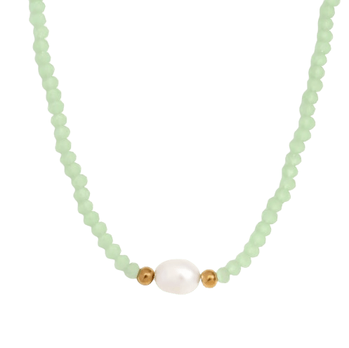 Perlen choker green - Clout Vienna#