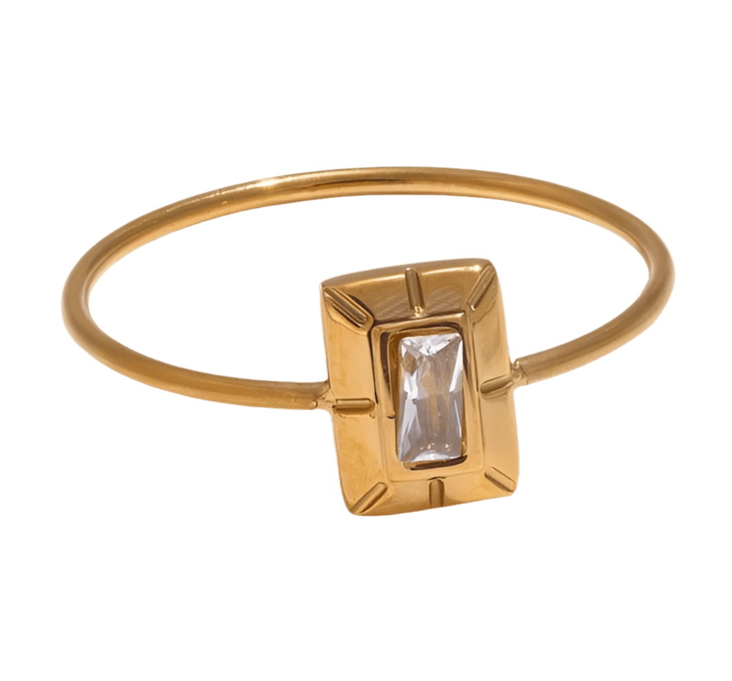 Plain Baguette Ring - Clout Vienna#