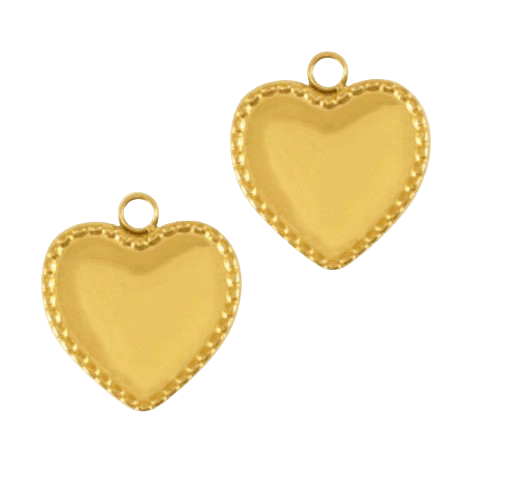 Plain Heart Charm - Clout Vienna