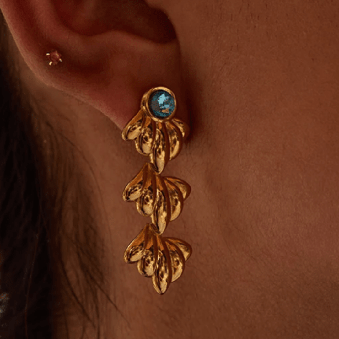 Summer Leaf Ohringe - Clout Vienna