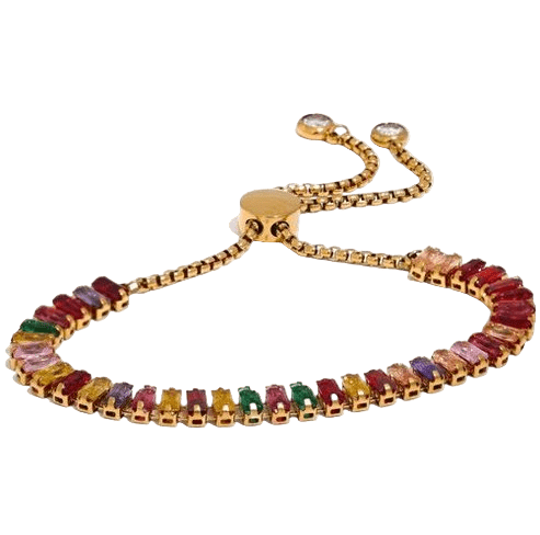 Tennischain Multicolor Armband - Clout Vienna