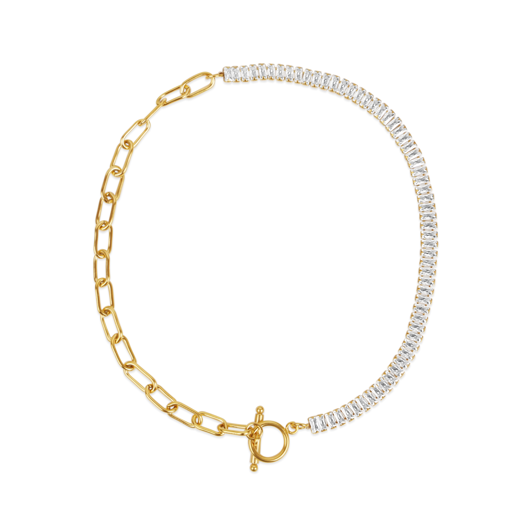 Колиe Златен синтез/Golden Fusion Necklace