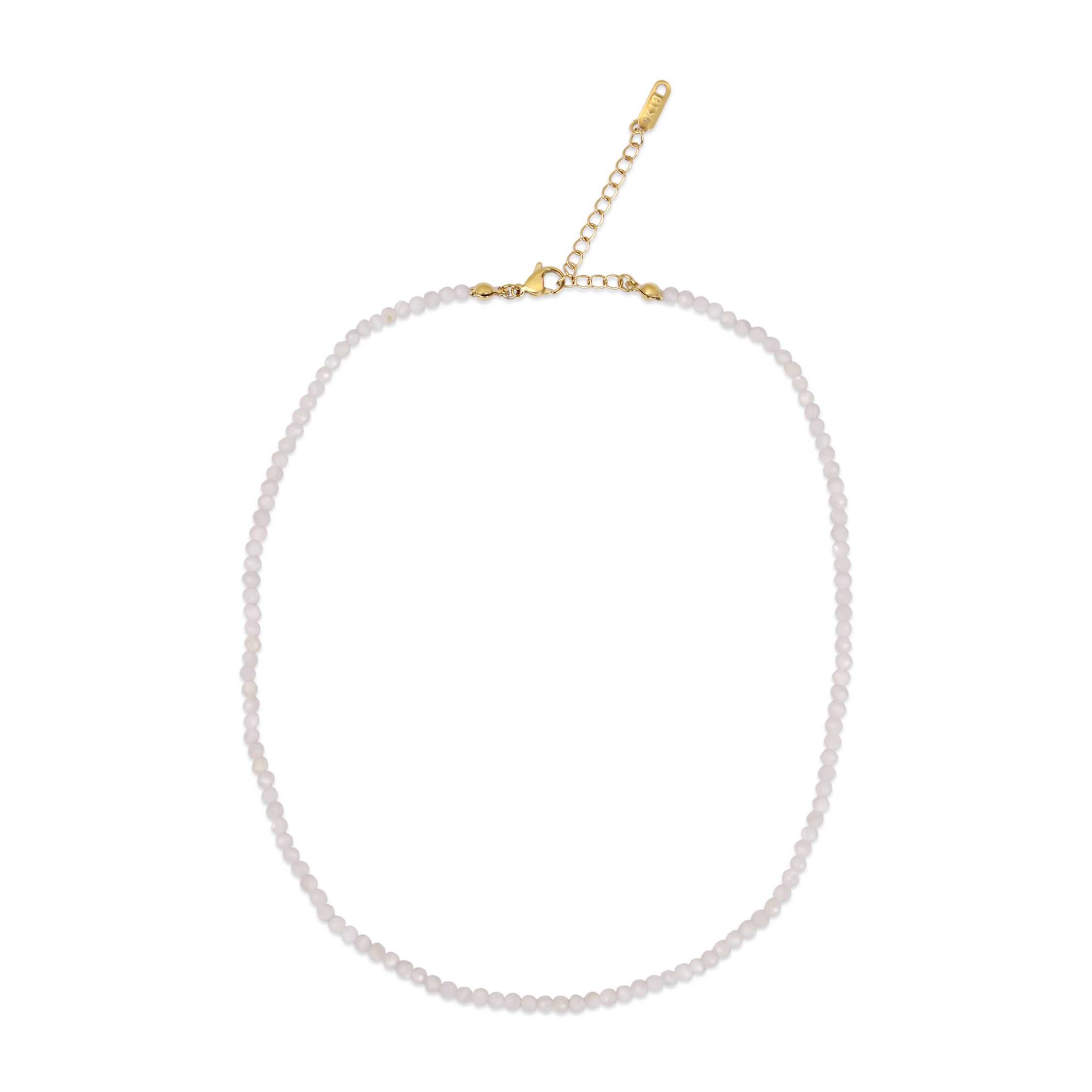 Колие в бели нюанси/White Breeze Necklace