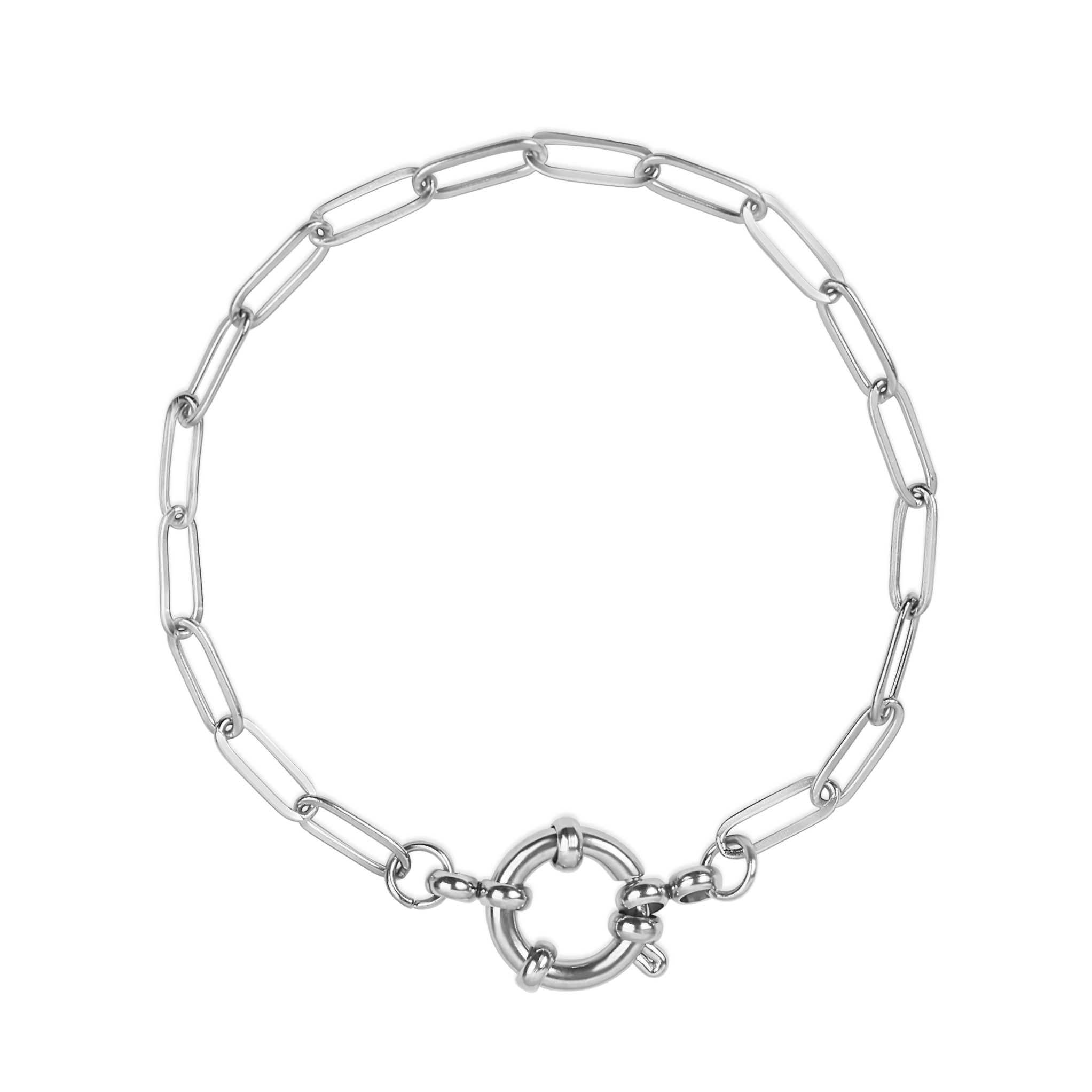 Гривна с чар и кламер с винтидж закопчалка