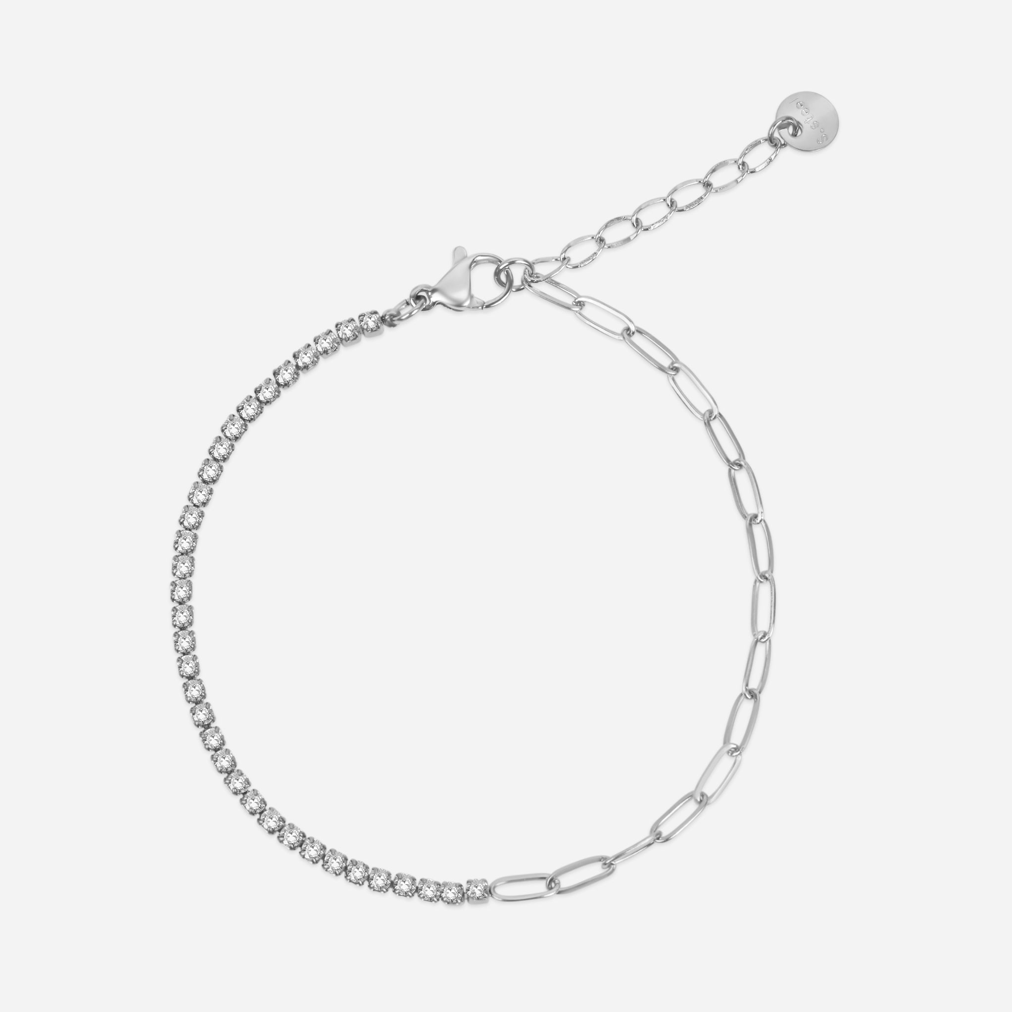 Тенис синджир Petit с бяла верига