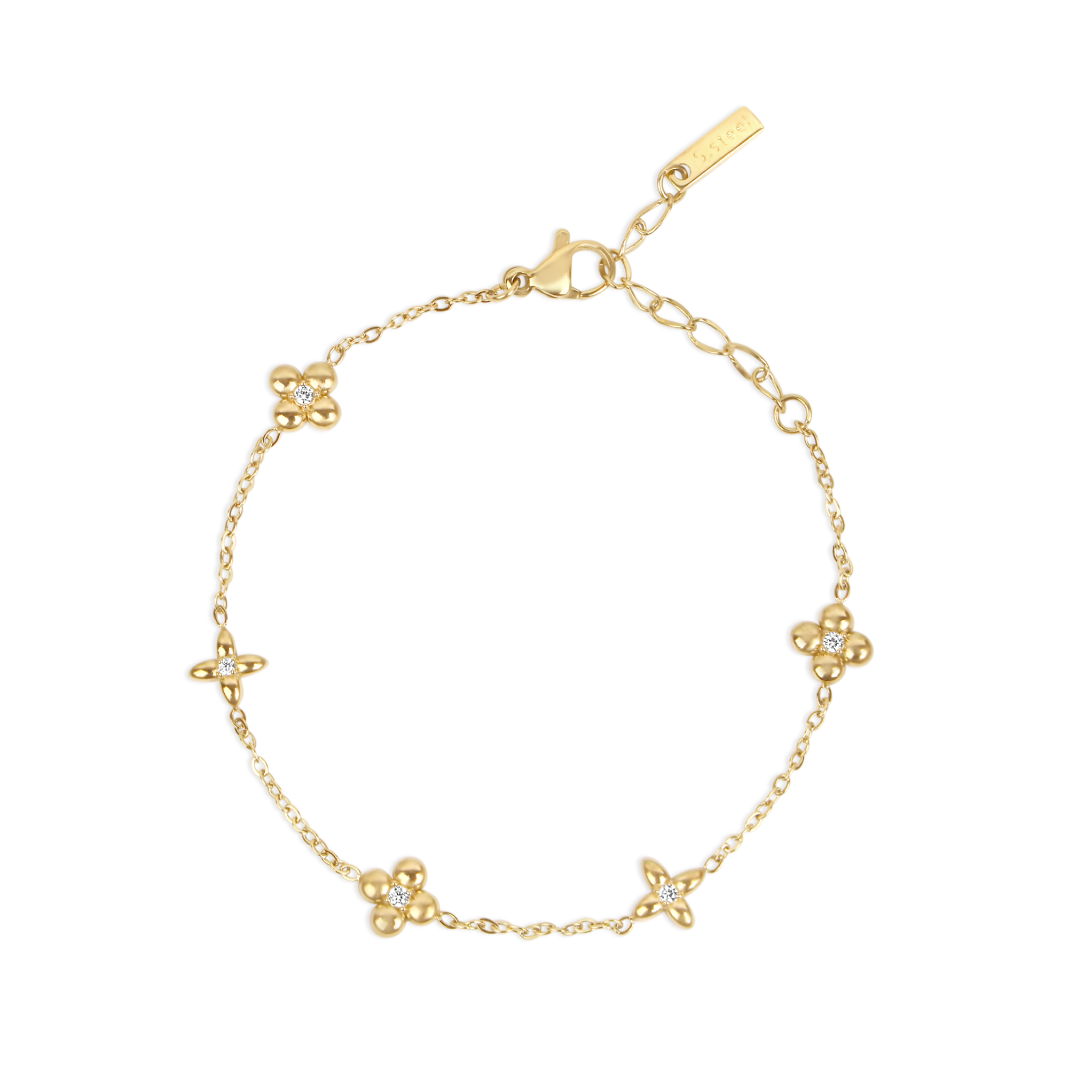 Златен разцвет гривна