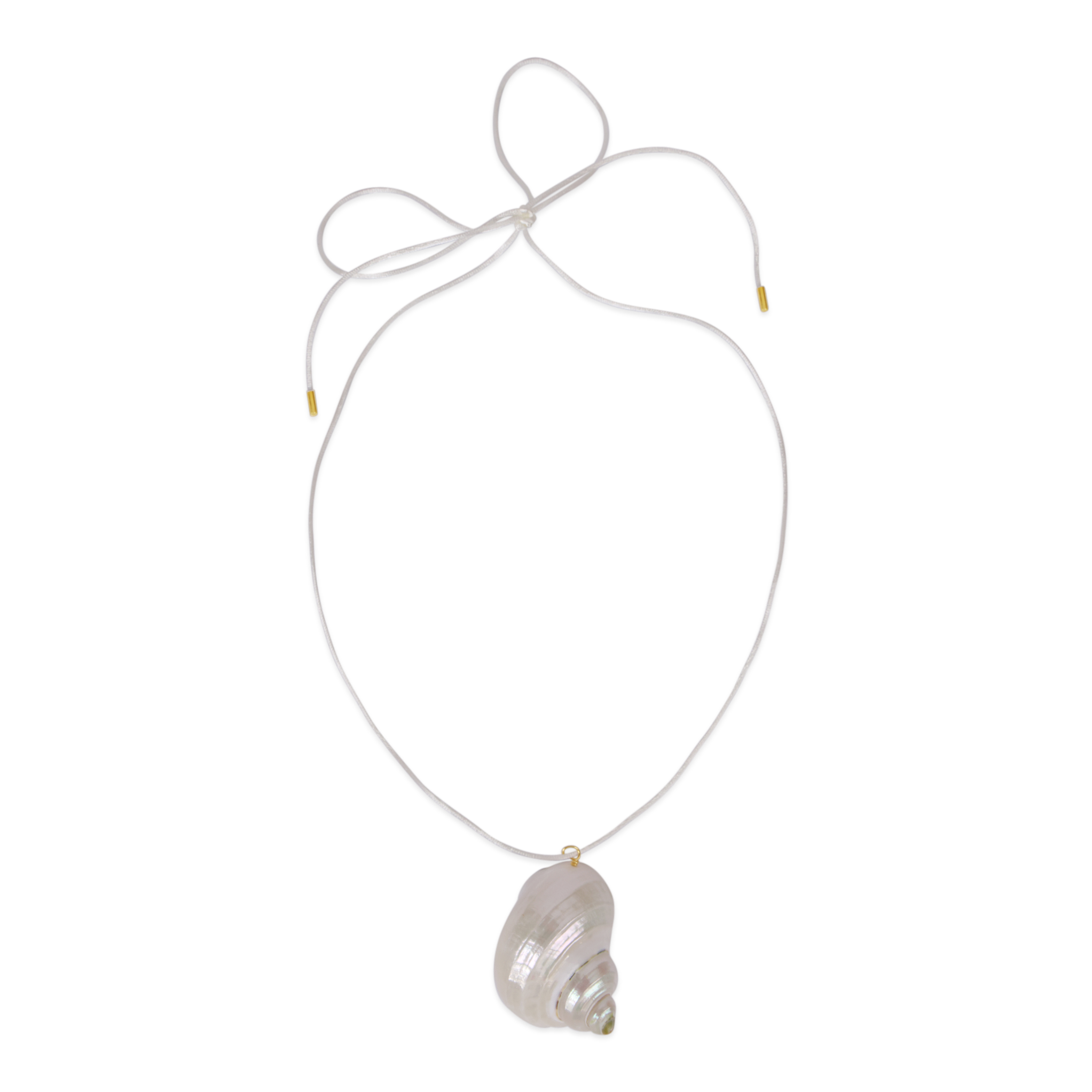 Златна огърлица с раковина