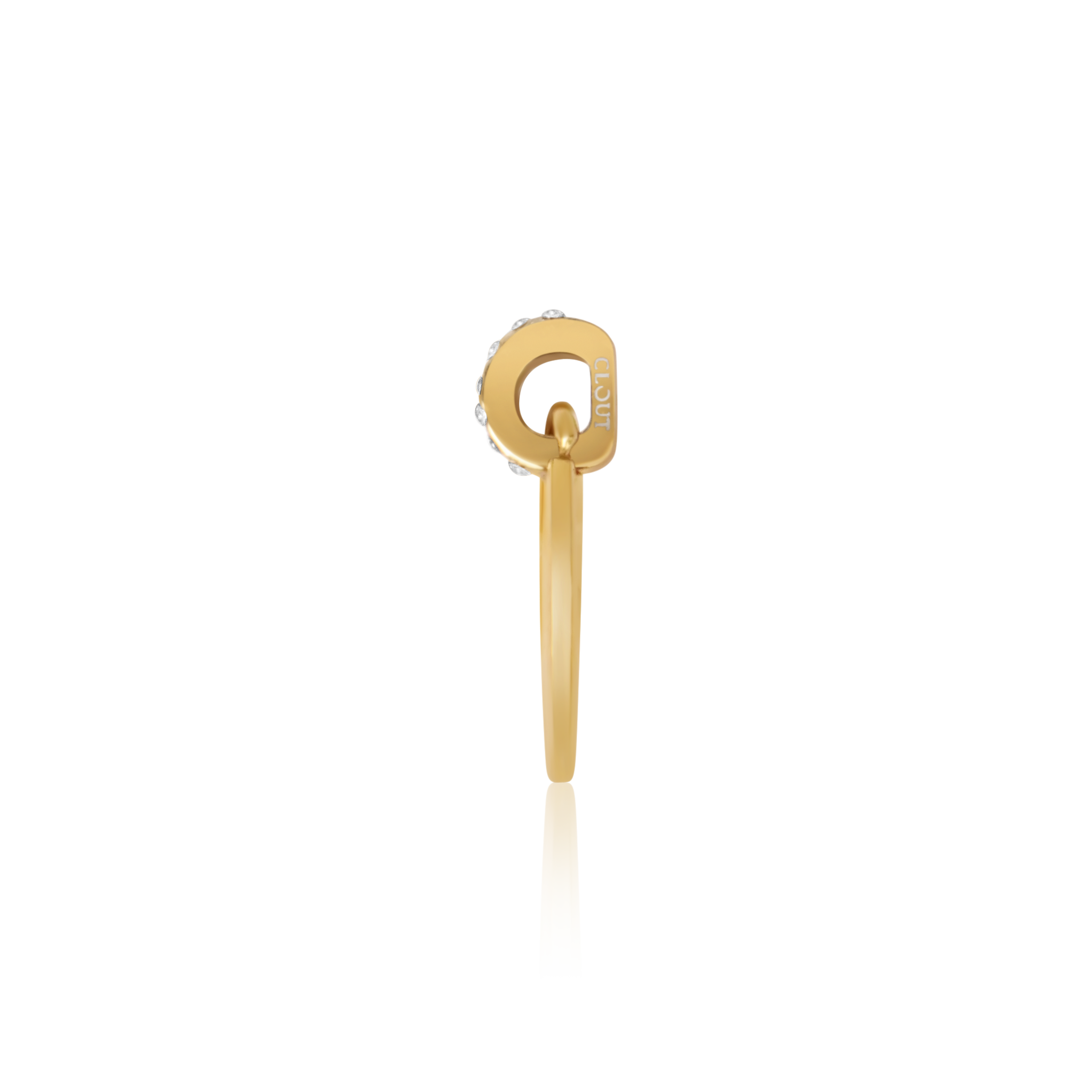 Овален талисман за гравиране с цирконии
