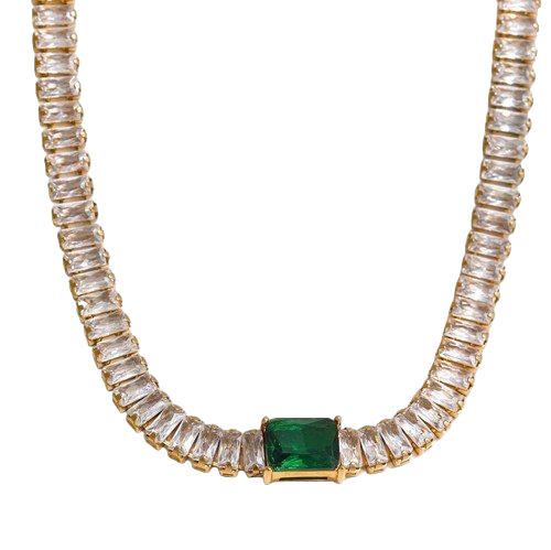 Alina Necklace Green