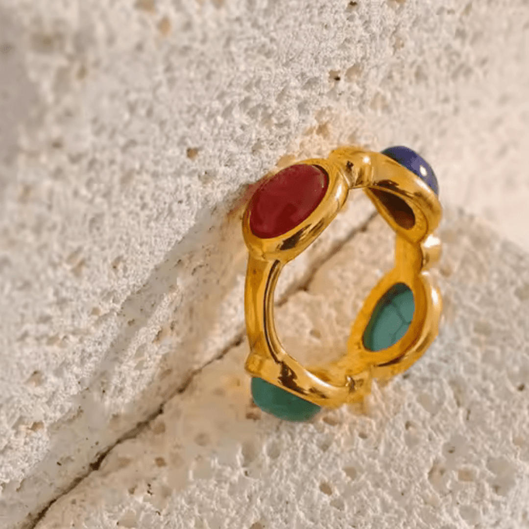 Aurora Gemstone Ring - Clout Vienna