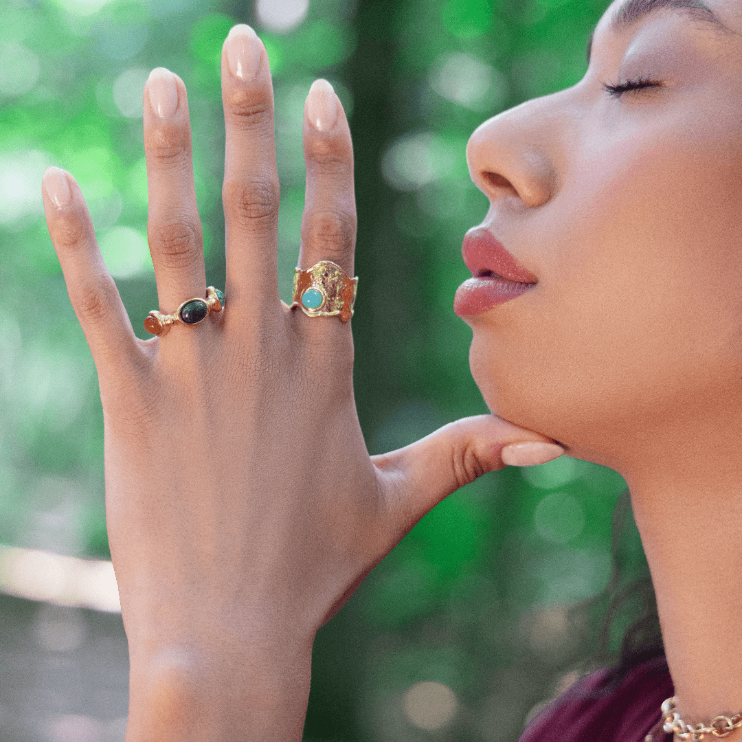 Aurora Gemstone Ring - Clout Vienna
