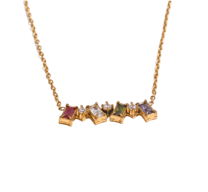 Bunte Baguette kette - Clout Vienna