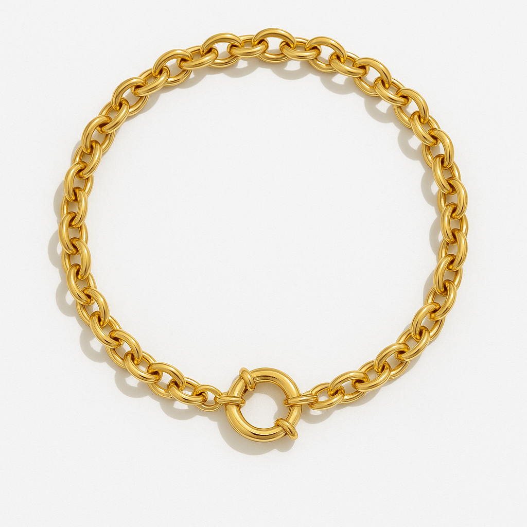 Charm Bracelet with Vintage Clasp - Clout Vienna#