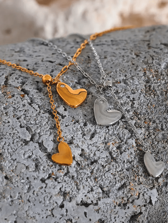 Golden Love Adjustable Necklace - Clout Vienna#