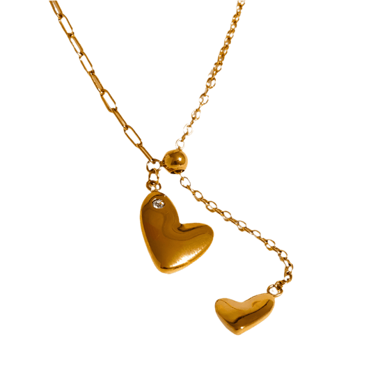 Golden Love Adjustable Necklace - Clout Vienna#