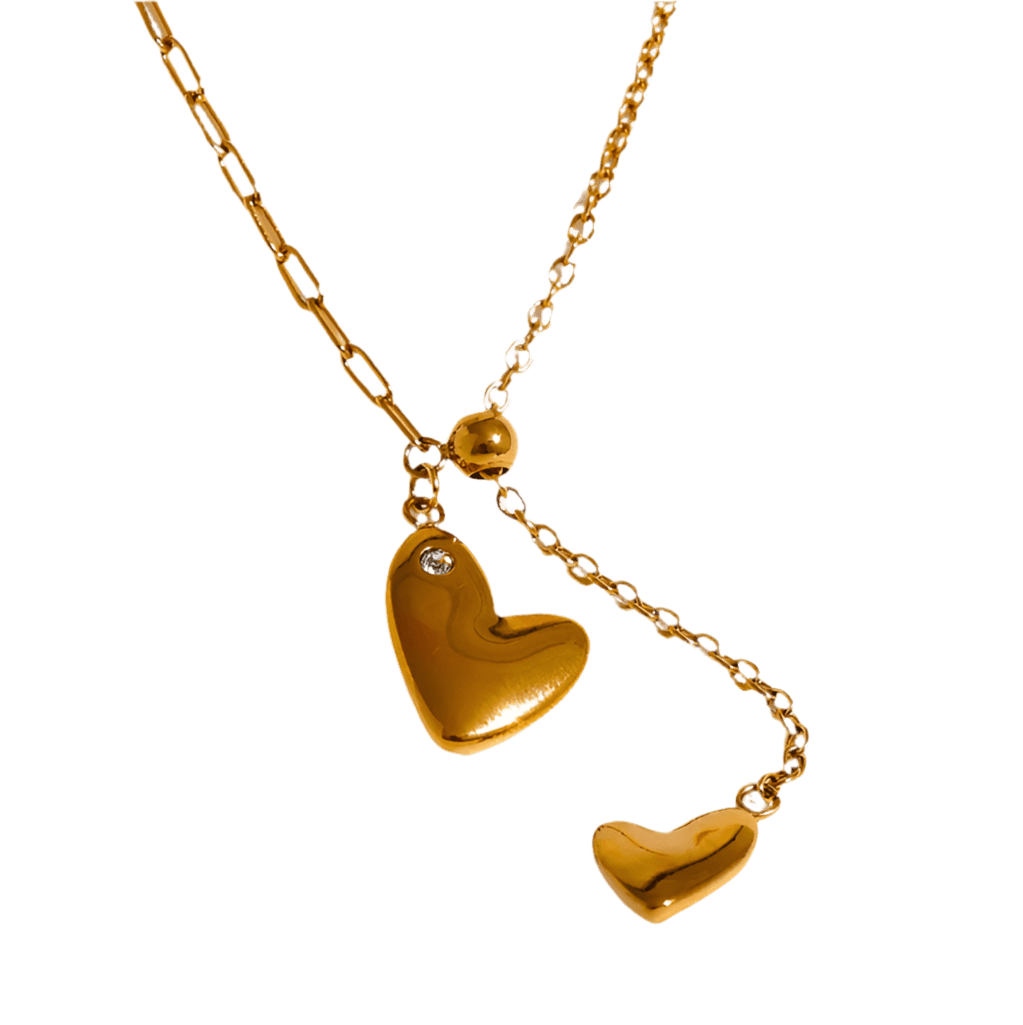 Golden Love Adjustable Necklace - Clout Vienna#