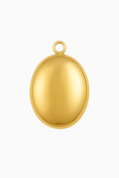 Golden Oval Anhänger - Clout Vienna