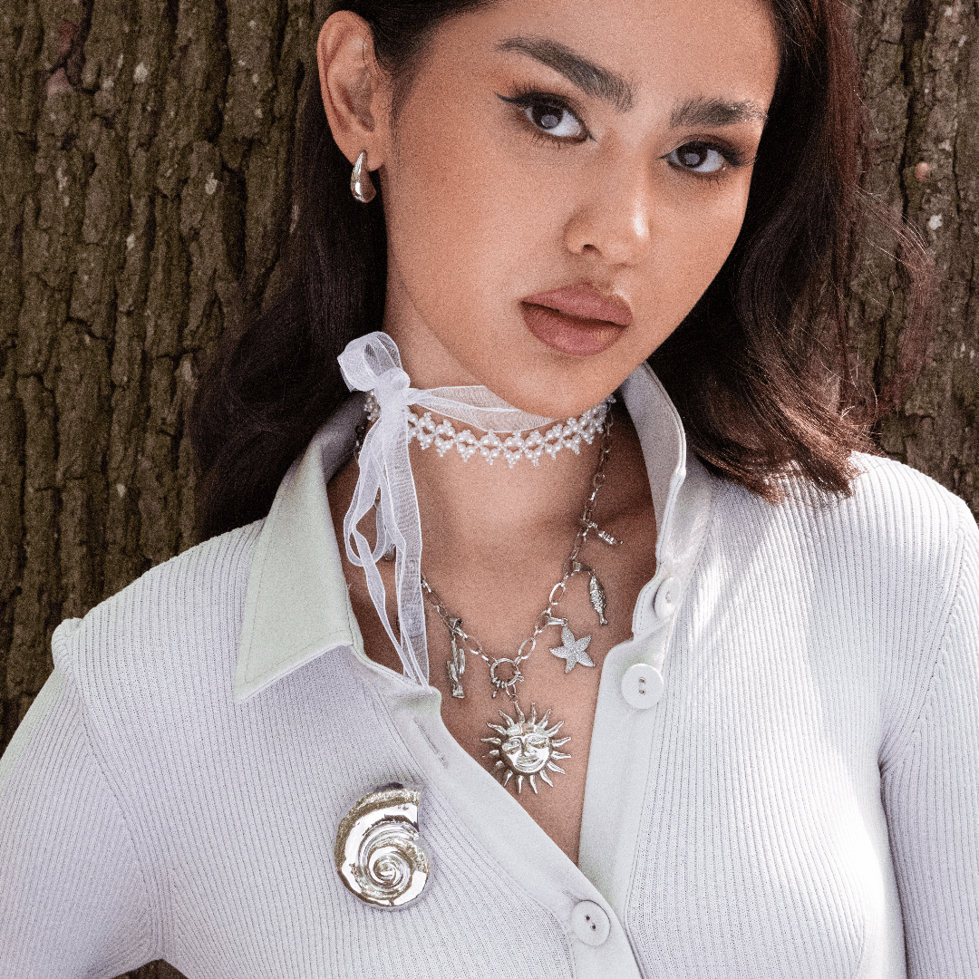 Golden Shell Brooch - Clout Vienna