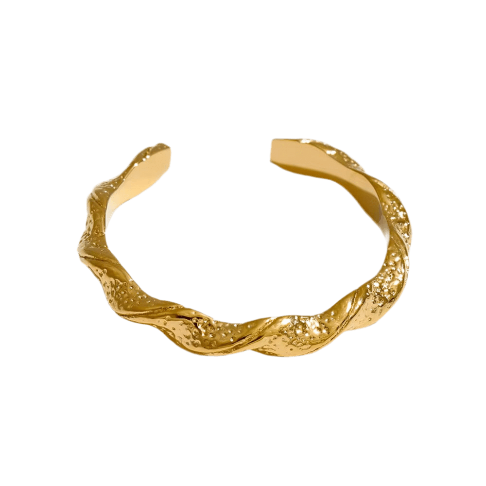 Golden Twist Ring - Clout Vienna