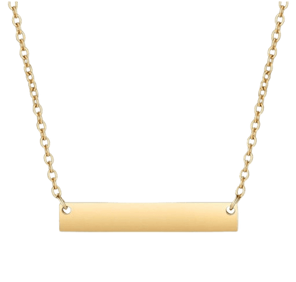 Gravur Kette horizontal bar - Clout Vienna