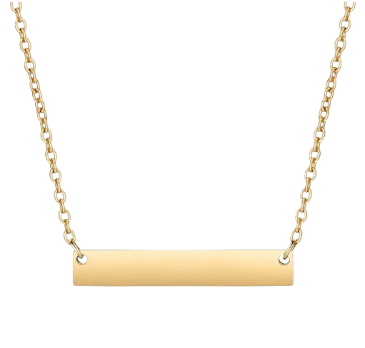 Gravur Kette horizontal bar - Clout Vienna