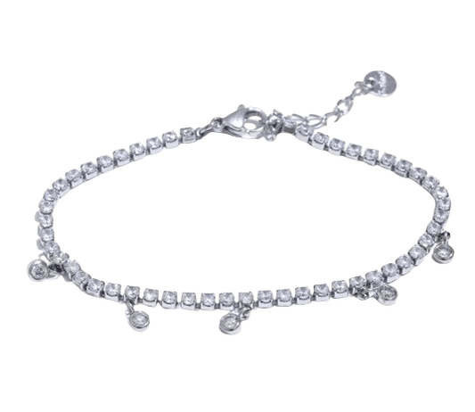 Iced out Armband mit Charms - Clout Vienna