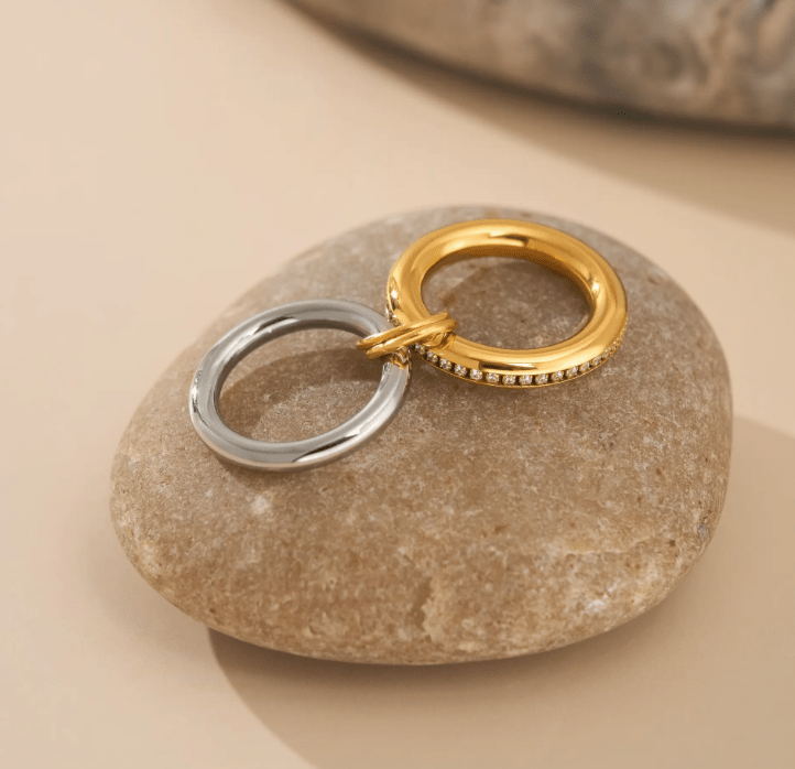Luxe Duo Eternity Ring - Clout Vienna#