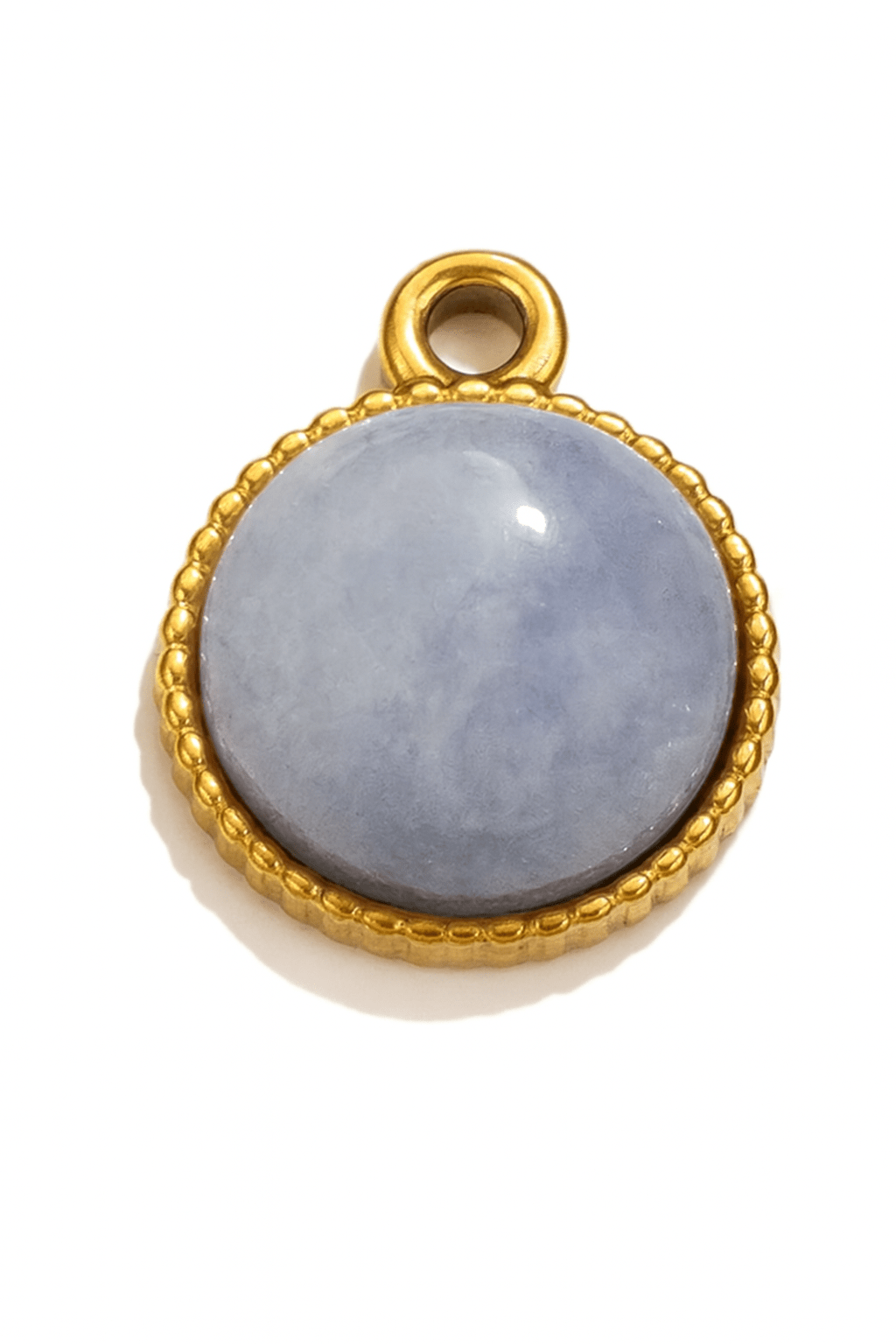 Moonlight Glow - grauer Achat Charm - Clout Vienna